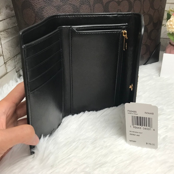 👜COACH SET🌺 ZIP TOP TOTE & WALLET - Picture 5 of 8